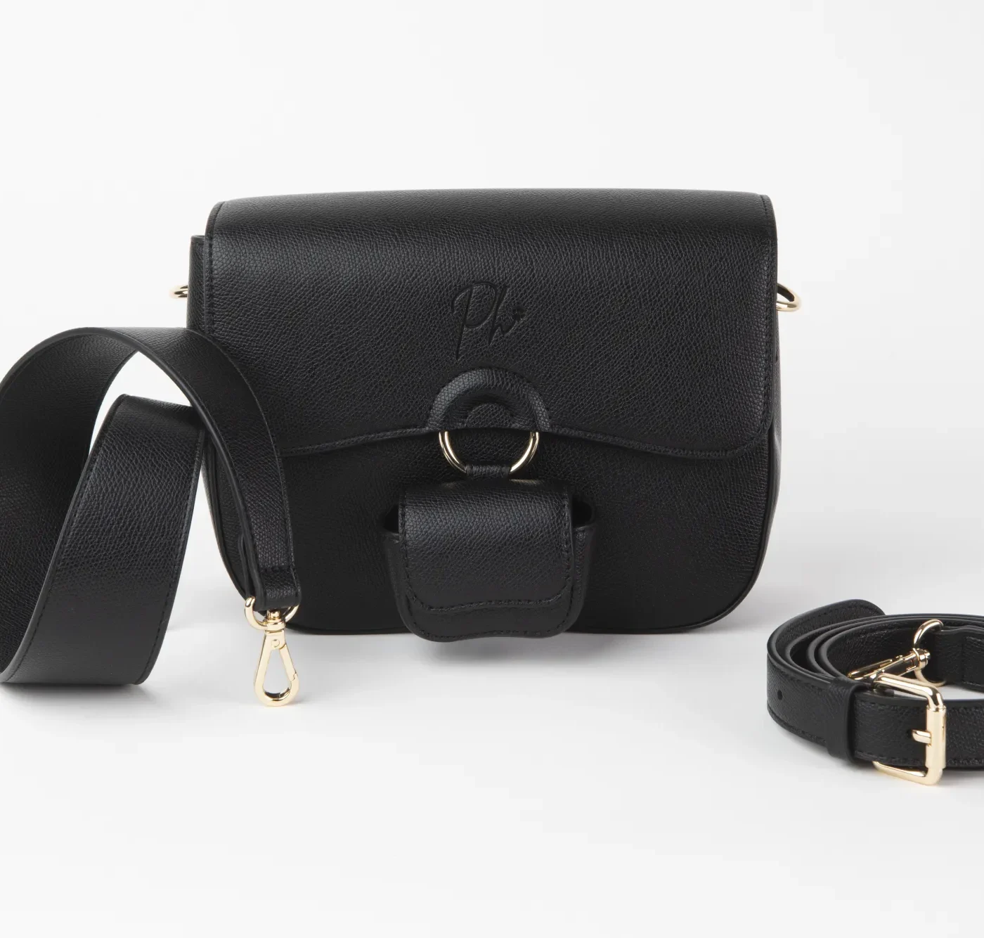Borsa Philia Black con doppia cinghia rimovibile