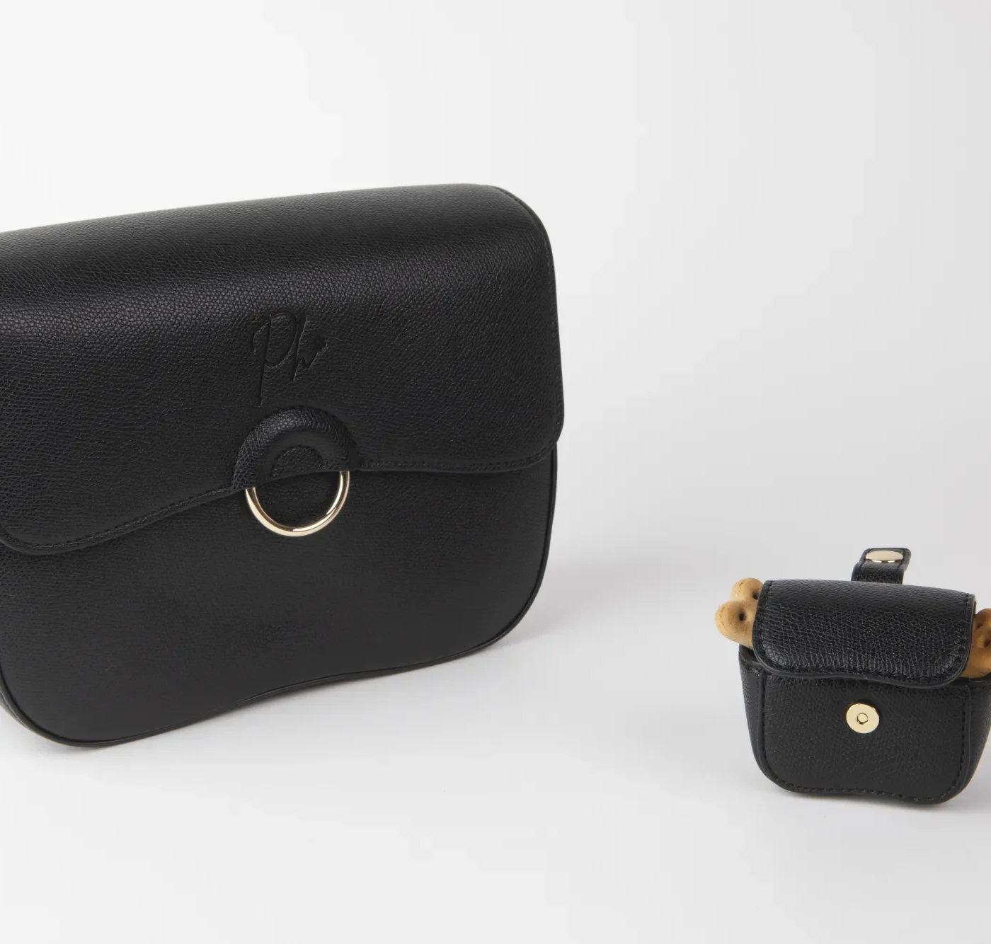 Borsa Philia Black con pochette premietti