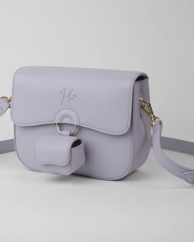 Borsa a tracolla Philia Lilac, vista frontale