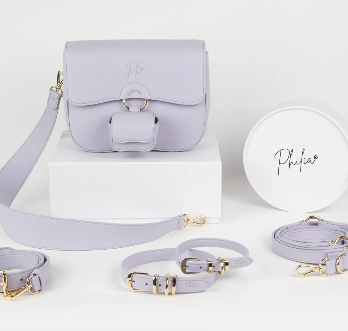 Borsa Philia Lilac con doppia cinghia rimovibile