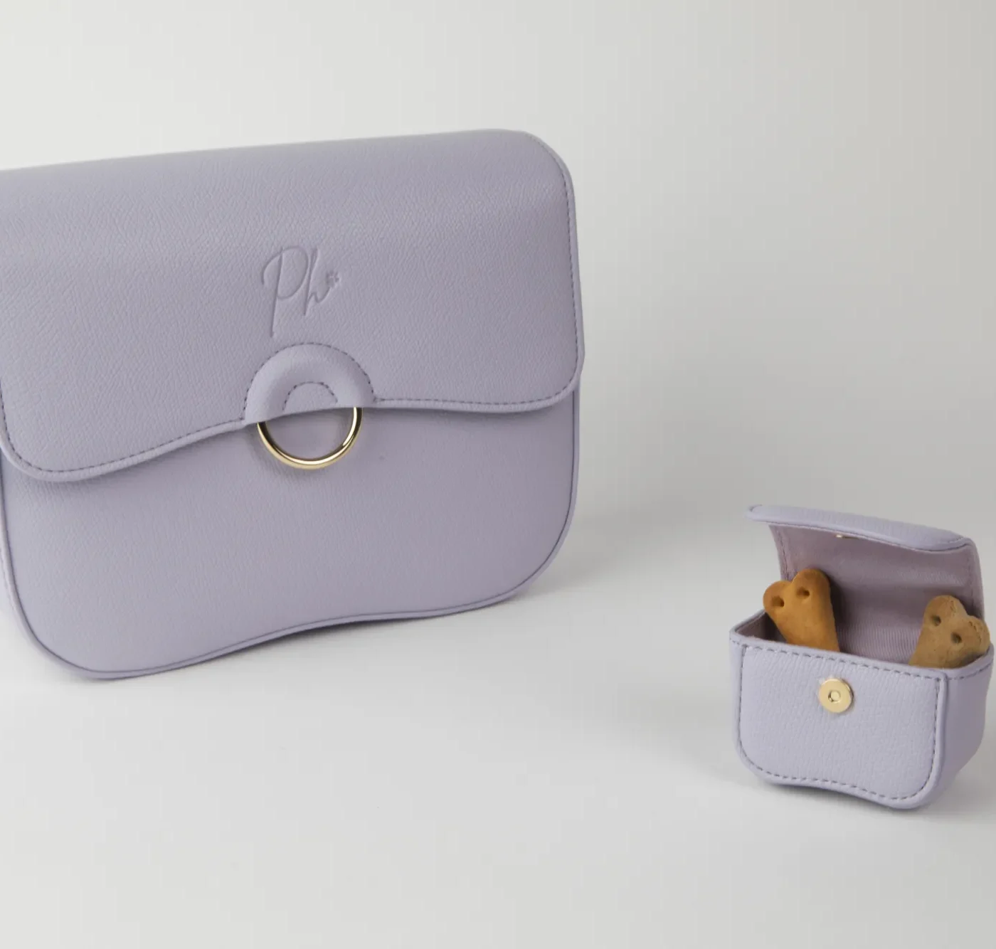 Borsa Philia Lilac con pochette premietti