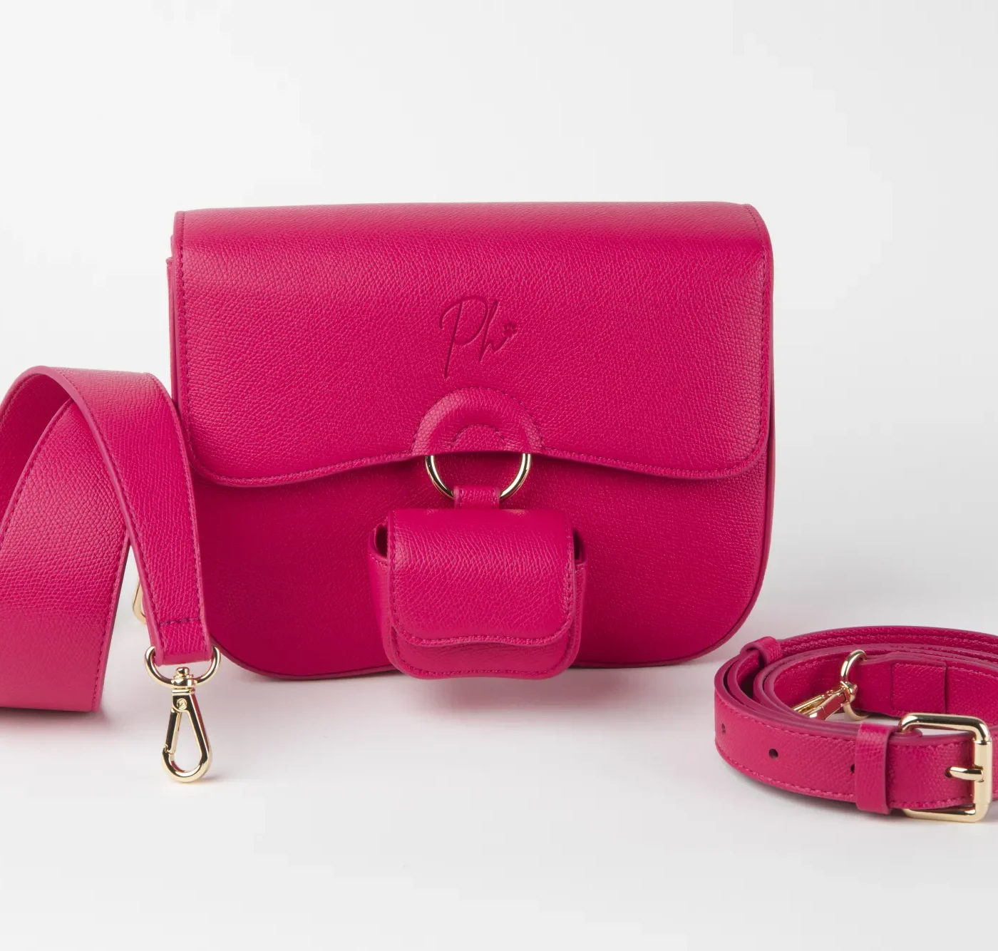 Borsa Philia Raspberry con doppia cinghia rimovibile